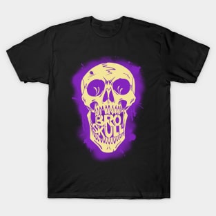 Broskull Logo V.1 Skeletor Design Full Size logo T-Shirt